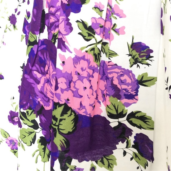 Purple floral dress - Picture 5 of 7